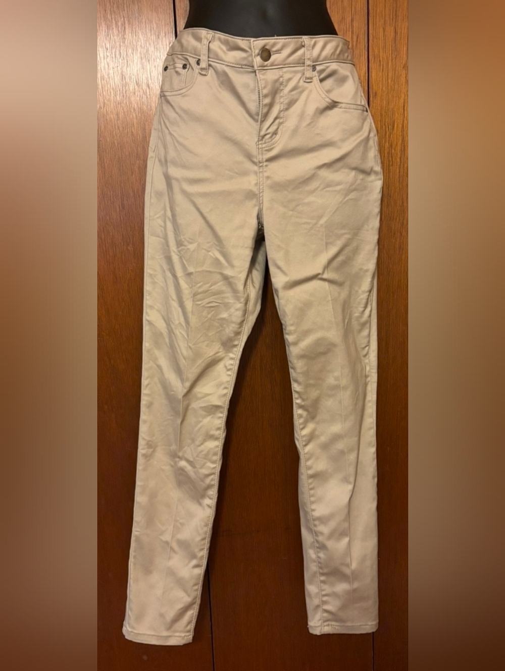 Skinny Ankle Beige Pants